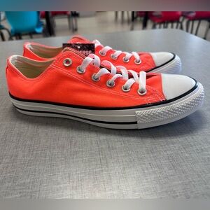 Converse Hyper Orange Tennis Shoes